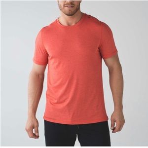 Lululemon Men’s Catalyst Short Sleeve Heathered Alarming T-Short Athletic Tee